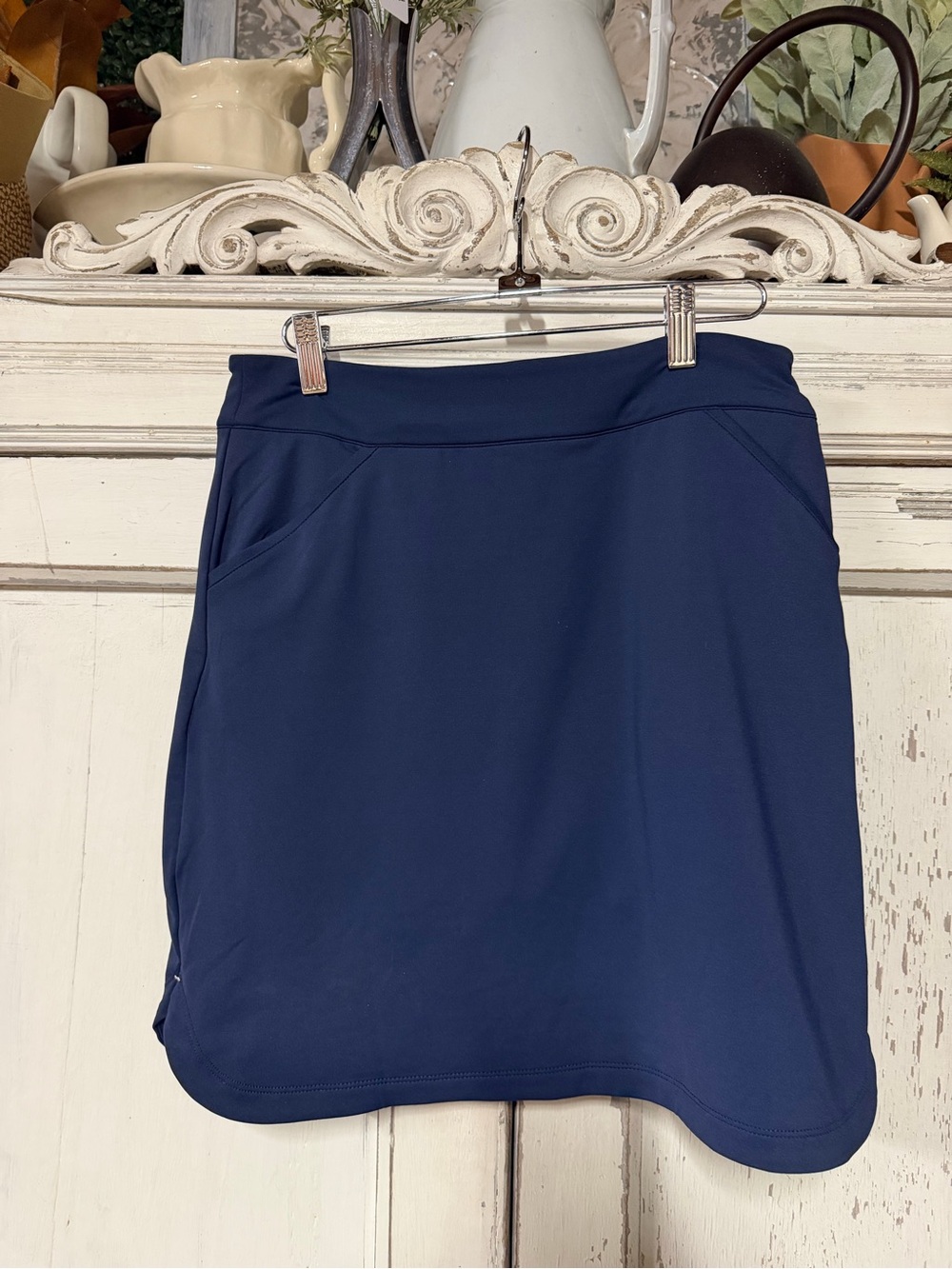 Peter Millar Navy Athletic Skort with Hidden Shorts